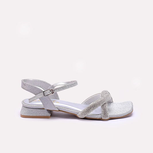 Womens Silver Fancy Sandals