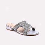 Silver Fancy Slippers