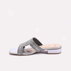Silver Fancy Slippers for Women