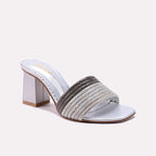 Silver Fancy Slippers for Women 0413168