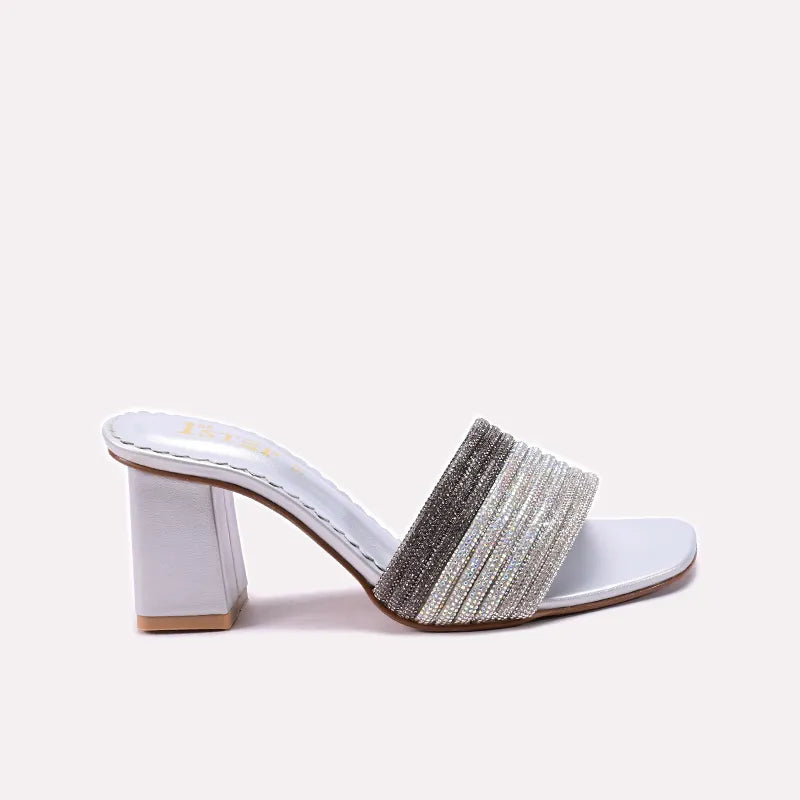 Silver Fancy Slippers for Women 0413168