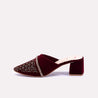 sizzle maroon bridal pumps for womens