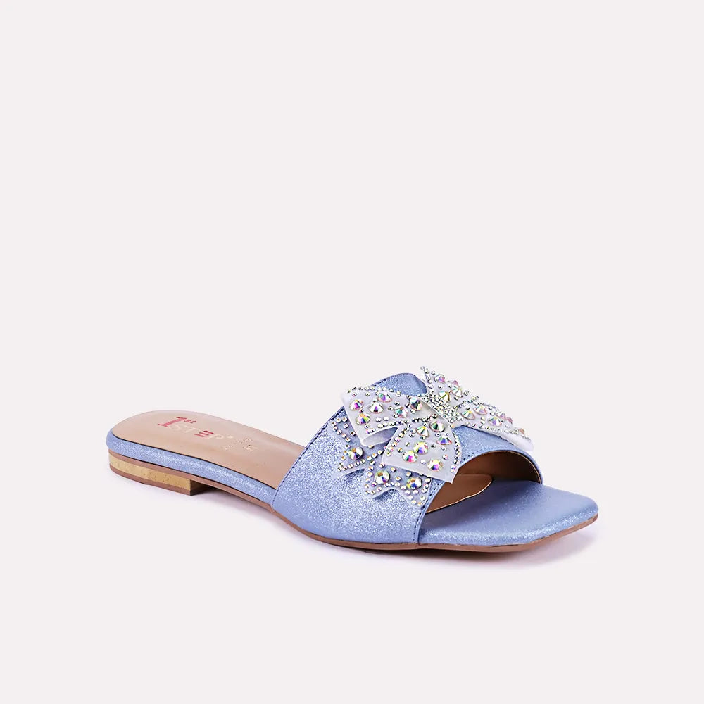 skylar blue fancy slippers