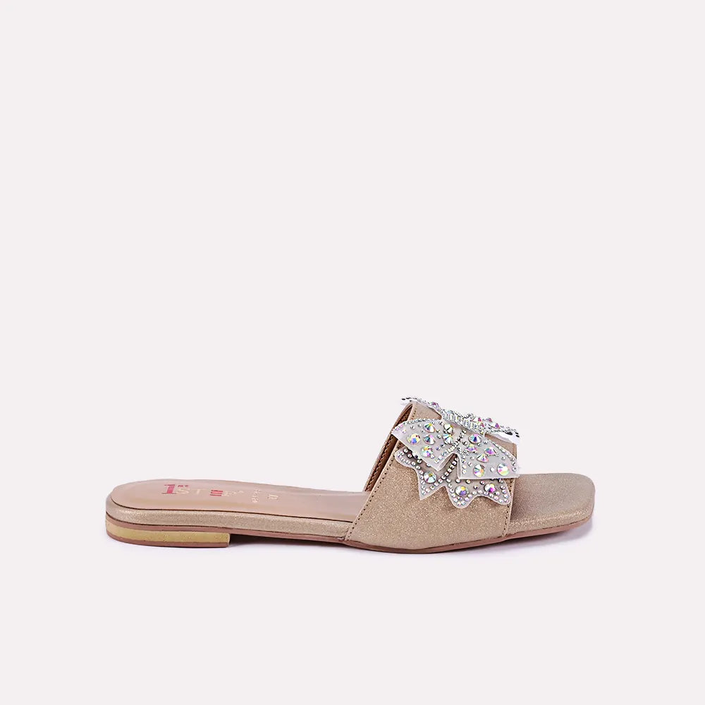 skylar women gold fancy slippers