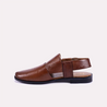 sleek mustard peshawari chappal for men