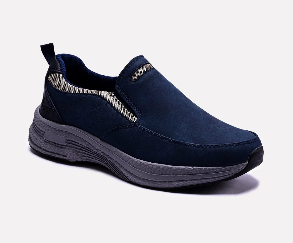 blue slip on sneakers