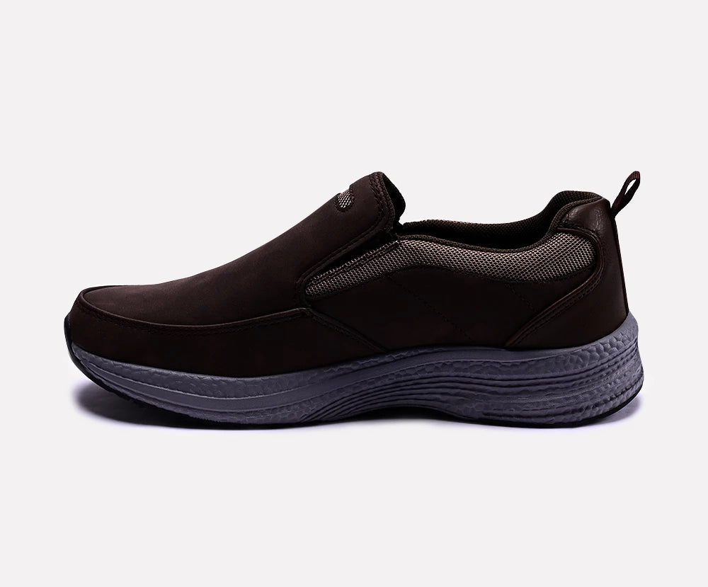 brown slip on men sneakers