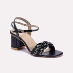 Sonata Black Fancy Sandals 0421337