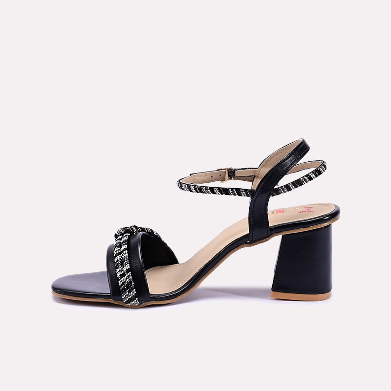 Sonata Black Fancy Sandals 0421337