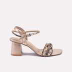 Sonata Gold Fancy Sandals 0421337