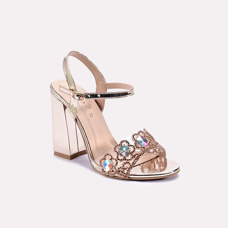 spark gold bridal sandals