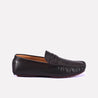 stanley men brown perforated penny loafers