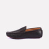 stanley brown perforated penny loafers for men