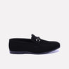 steelman mens black velvet dress loafers