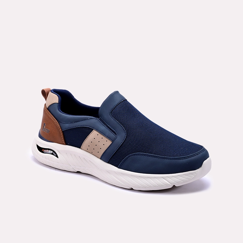 Strider Blue Slip On Sneakers