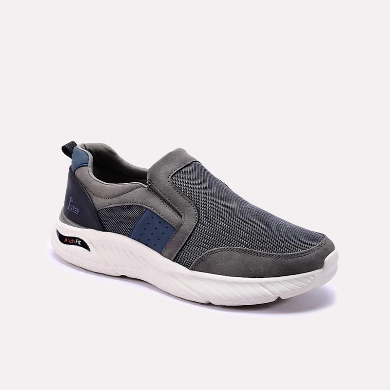 Strider Gray Slip On Sneakers