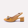 supriya mustard fancy pumps for womens