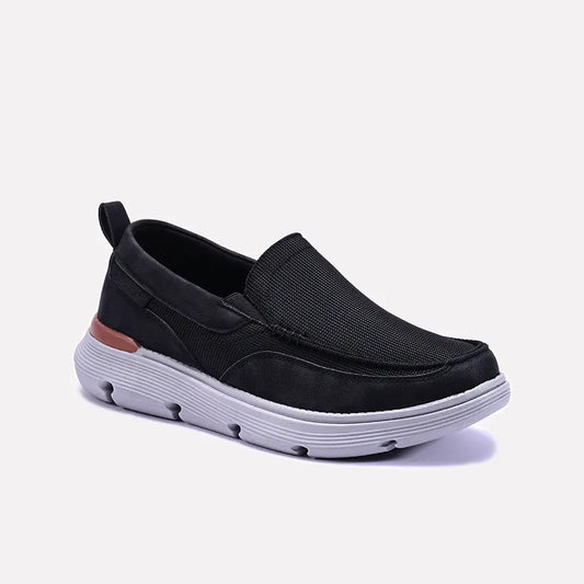Swerve Black Slip On Sneakers 0120496