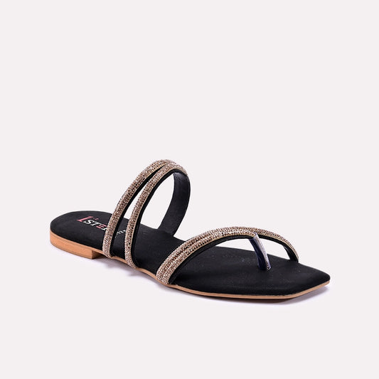 Sylvette Black Fancy Slippers 0412837