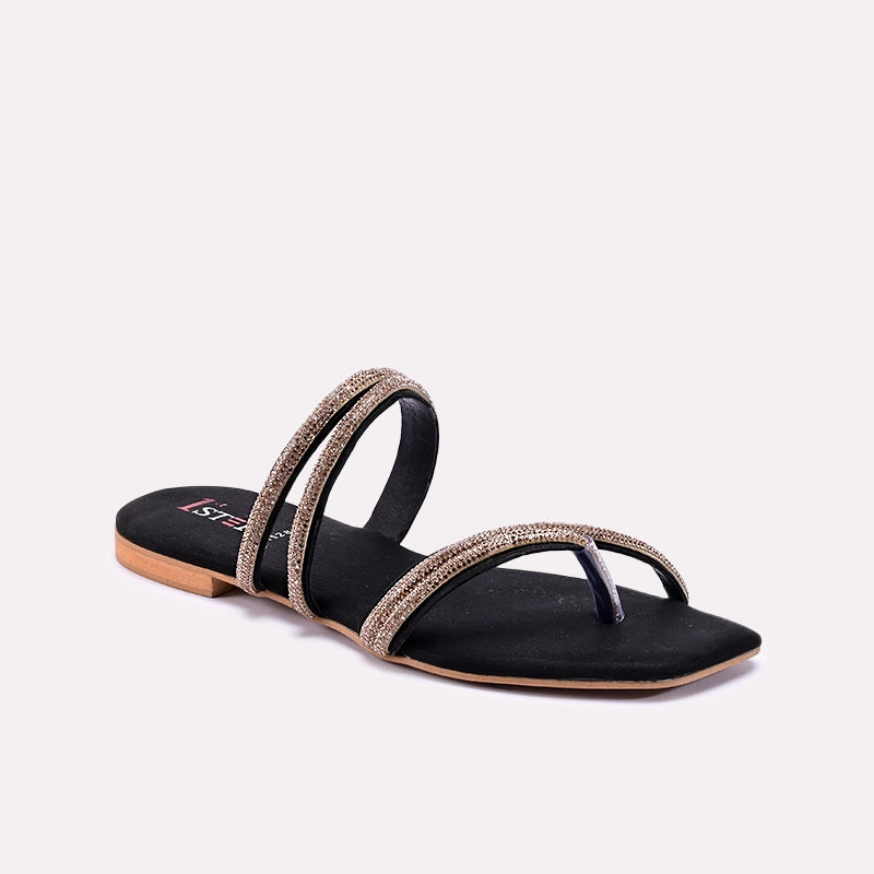 Sylvette Black Fancy Slippers 0412837