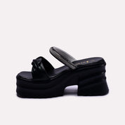 black platform womens fancy slippers