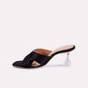 Tamsin Black Heel Slippers For Women