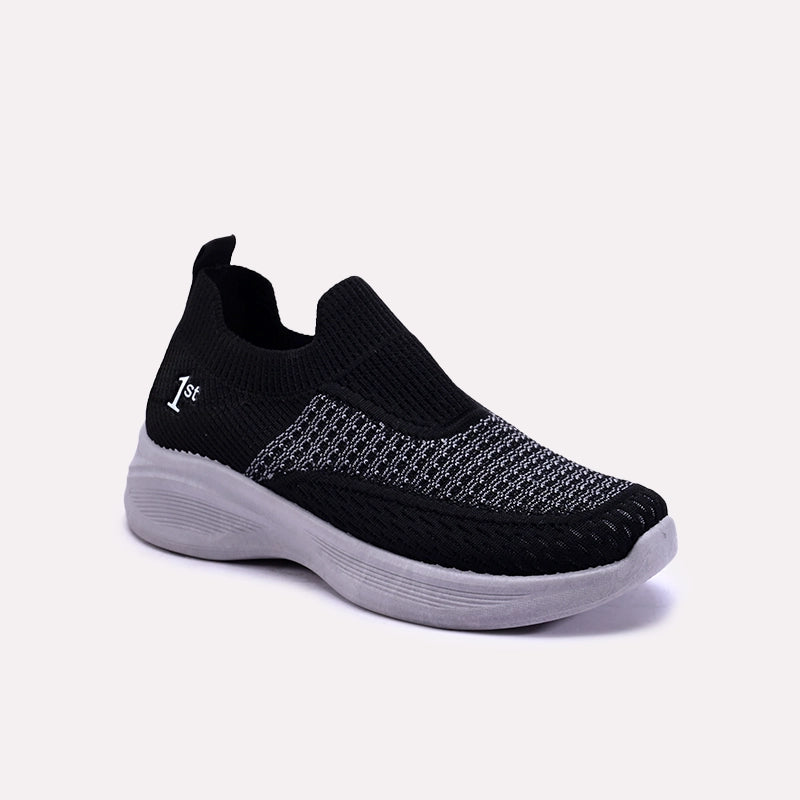 Tamsina Black Slip On Sneakers