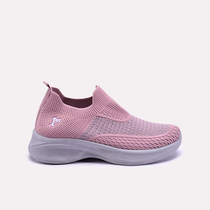 Tamsina women Pink Slip On Sneakers