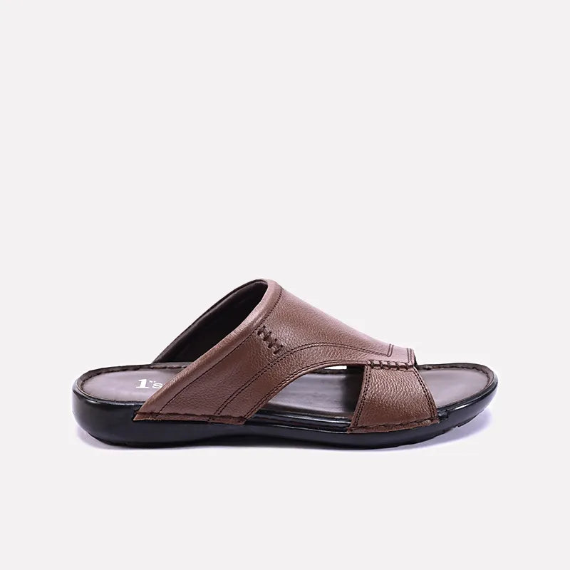 tanner mens brown casual slippers