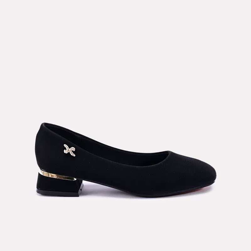 tezel women black casual pumps