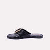 thalassa black casual slippers for women