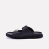 theodore black casual slippers for men