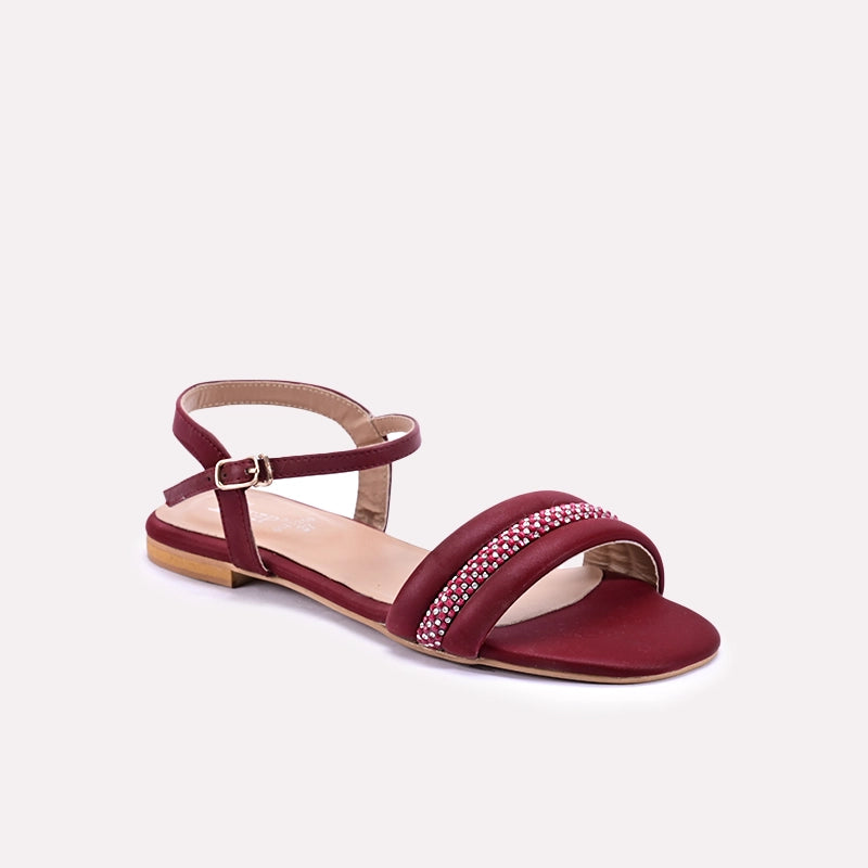 thorndale maroon fancy sandals