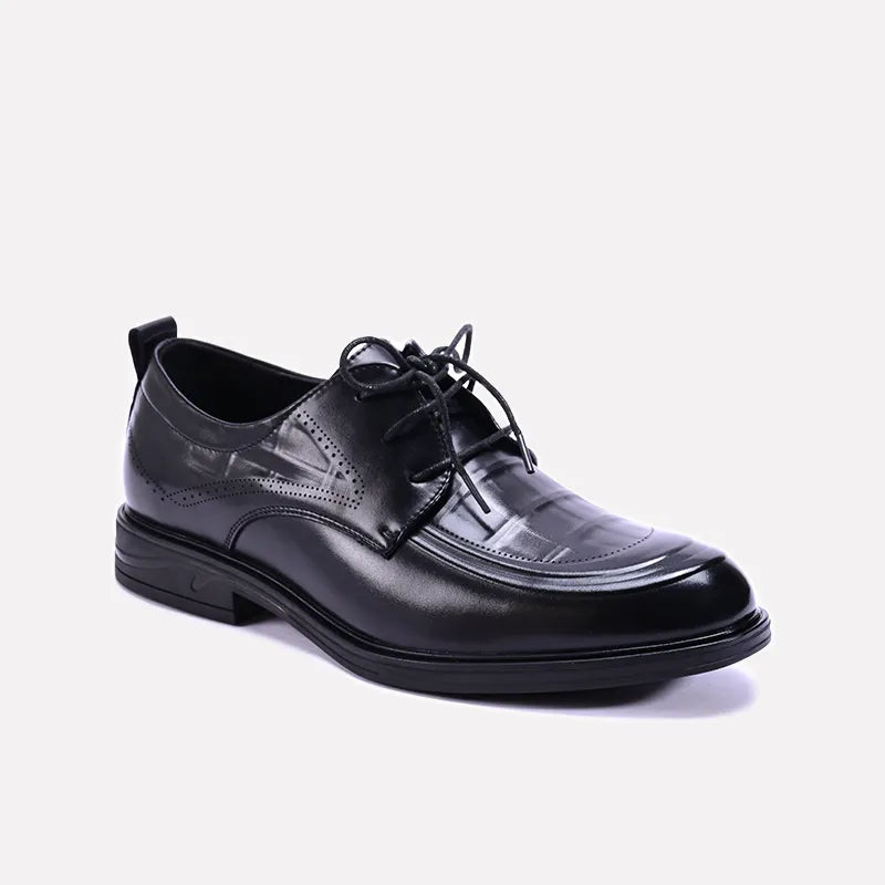 thornleigh black derby formal shoes