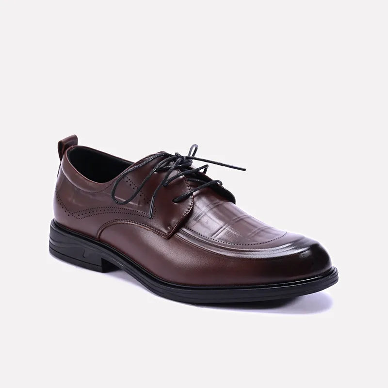 thornleigh brown derby formal shoes