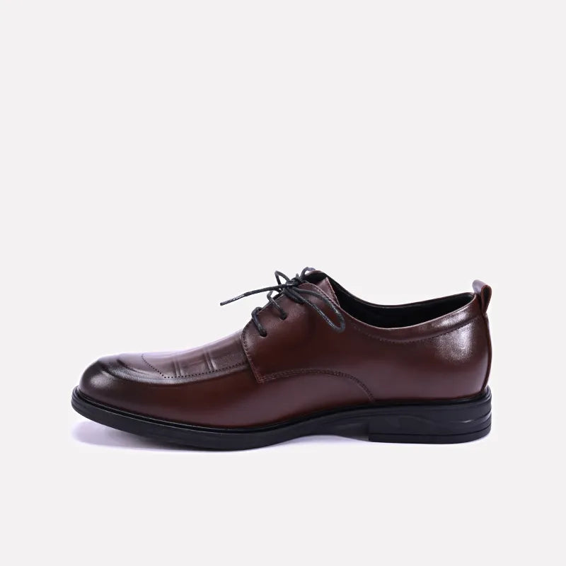 thornleigh brown derby formal shoes for mens