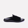 tristan men black fancy velvet slides