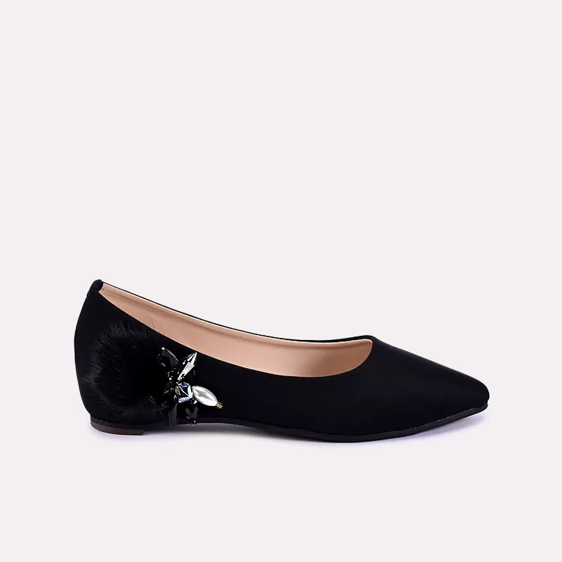 tulip women black fancy pumps