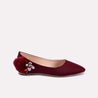 tulip women maroon fancy pumps