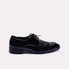 tyndale mens glossy black derby shoes