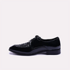 tyndale glossy black derby shoes for mens