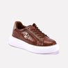 urban vibe brown platform sneakers