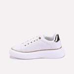 urban vibe white platform sneakers for men