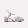 valentina womens silver bridal pumps