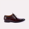 valor men maroon glossy dress shoes