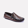 vault brown textured loafers