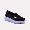Vela Black Platform Slip On Sneakers