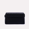 velour black luxury purse for women