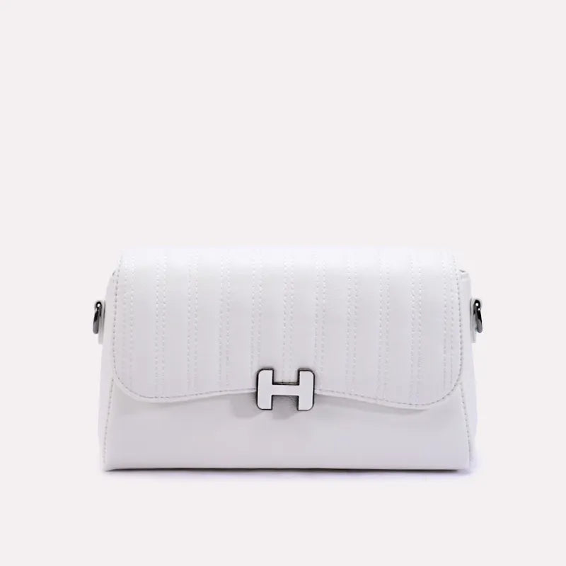 velour white luxury purse