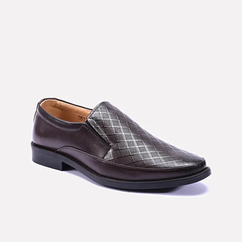 Ashby Brown Slip On Dress Shoes 0111250